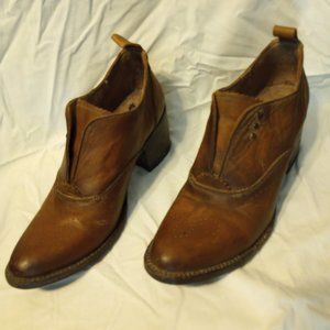 Freebird by Steven Sadie Booties Ankle Boots- Size 8 -Distressed Brown Leather